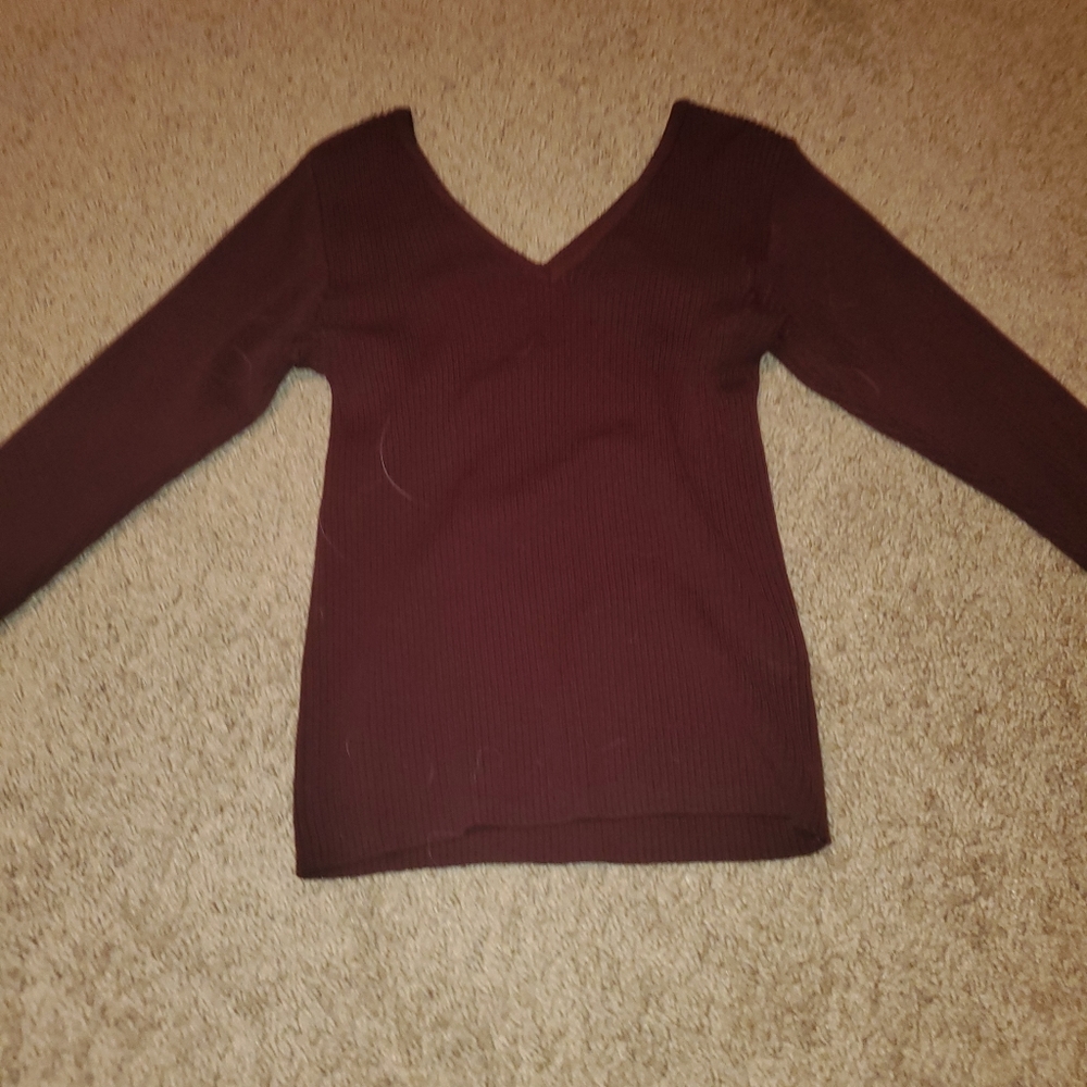 Dark purple sweater